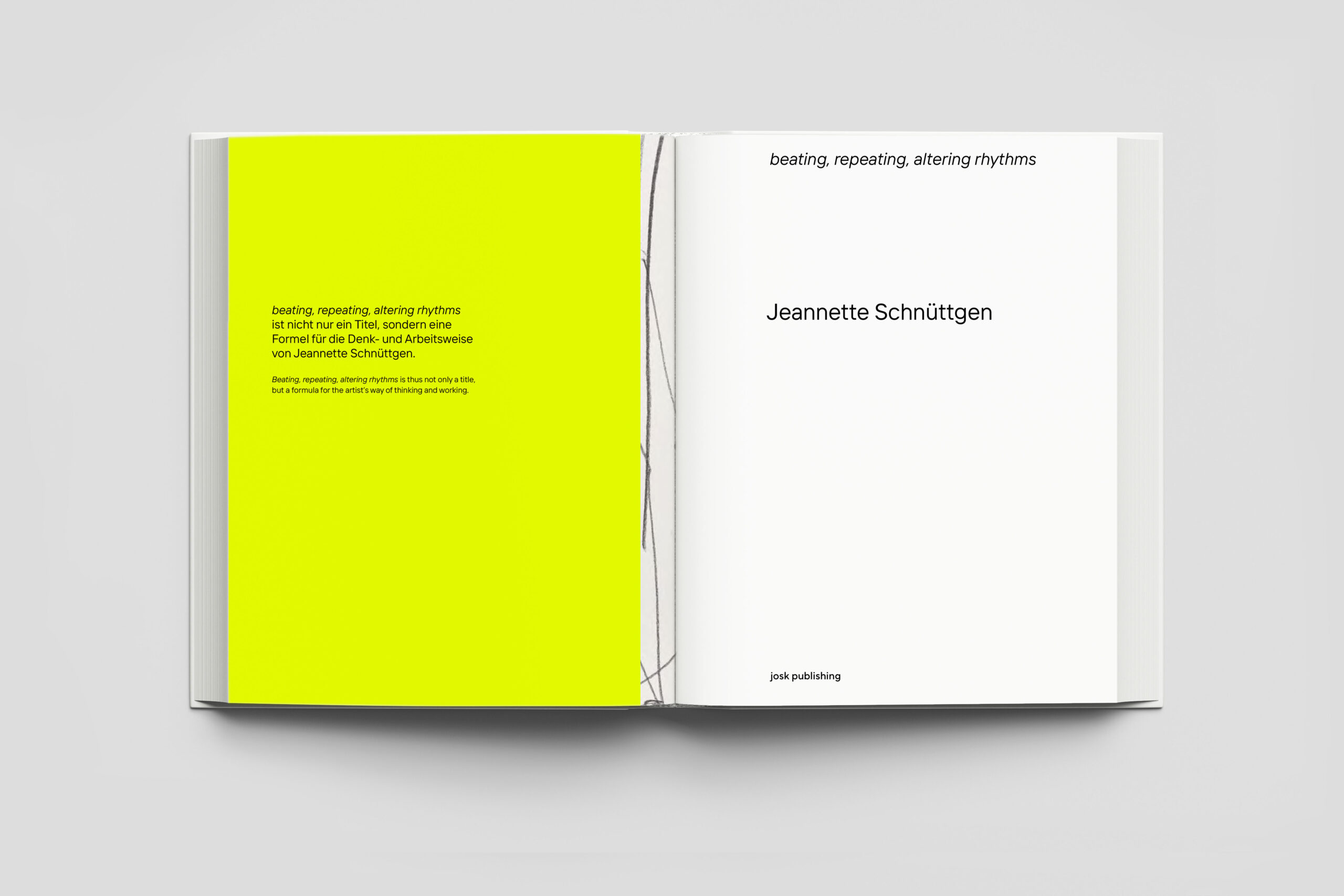 katalog jeannette schnüttgen, beating, repeating, altering rhythms, 2025 katalog jeannette schnüttgen